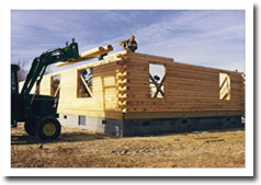 Building log cabins